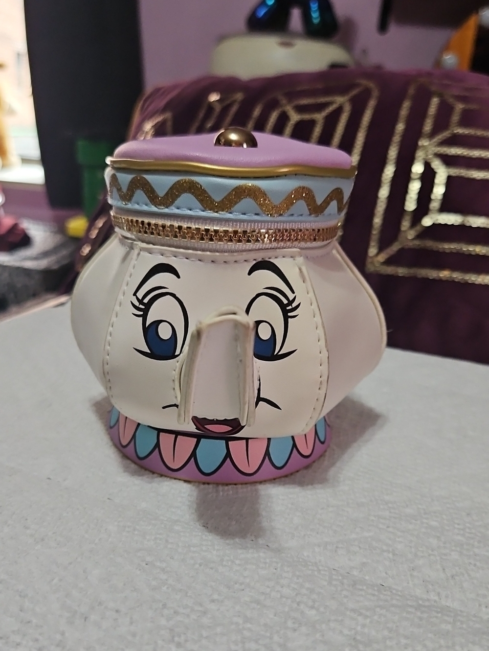 Disney Beauty and The Beast Ms. Potts The Teacup Coin Purse
